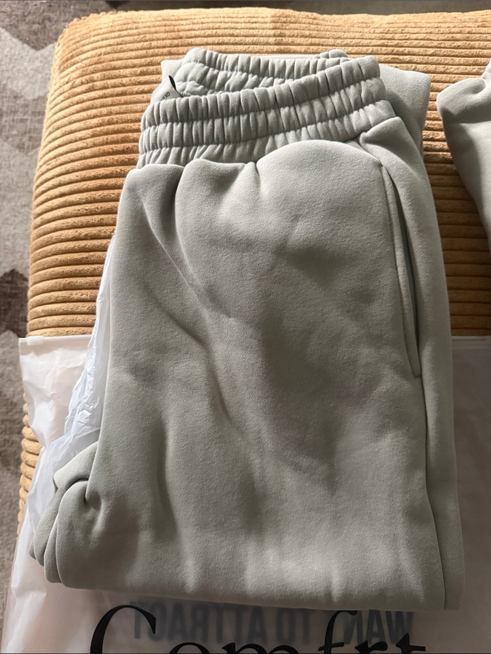 Comfrt Crewneck Sweatshirt & Joggers Set - Stone Color - Picture 2 of 6